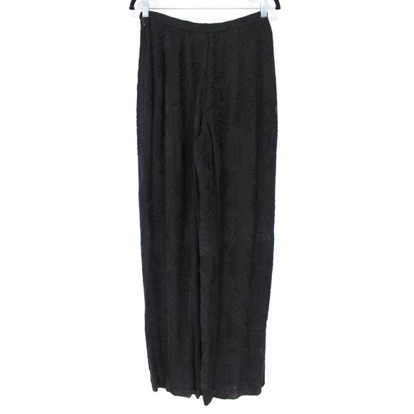 Giorgio Armani Floral Wide Leg Hight Rise Pants 44 - Picture 3 of 5